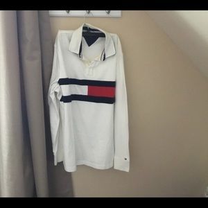 Long sleeve Tommy Hilfiger shirt.